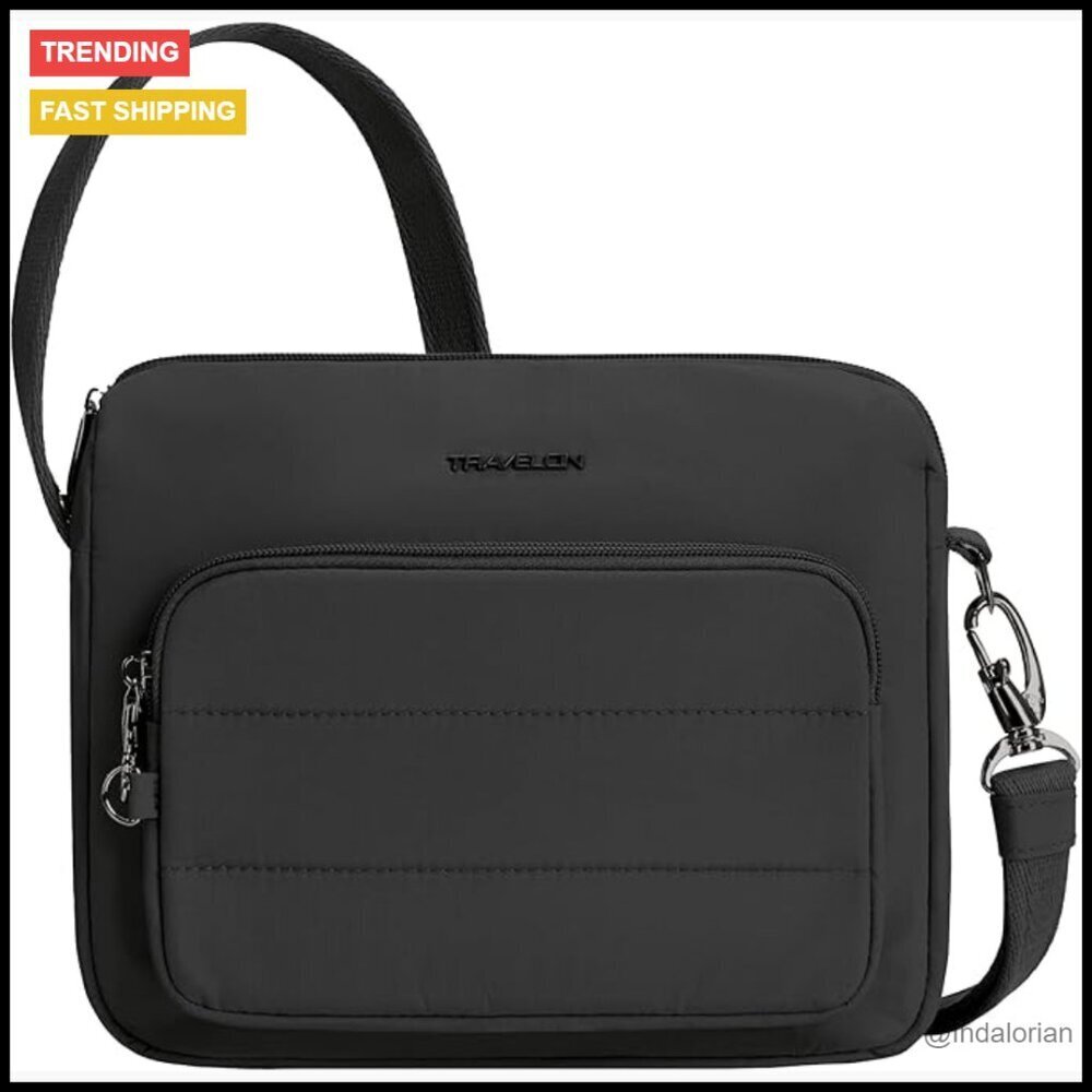 Anti-Theft Crossbody Bag Nylon Travel Sling Chic Sporty Lightweight Adjustable